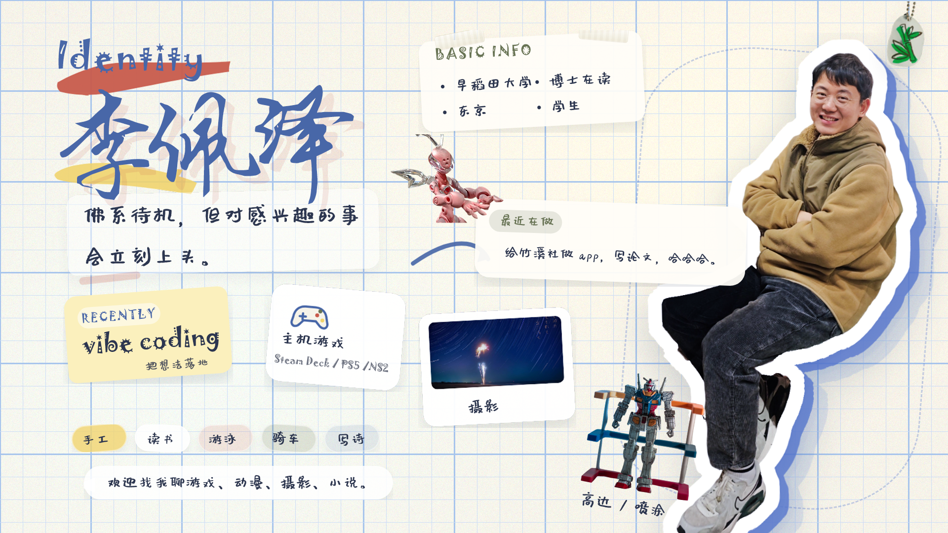 李佩泽自我介绍海报